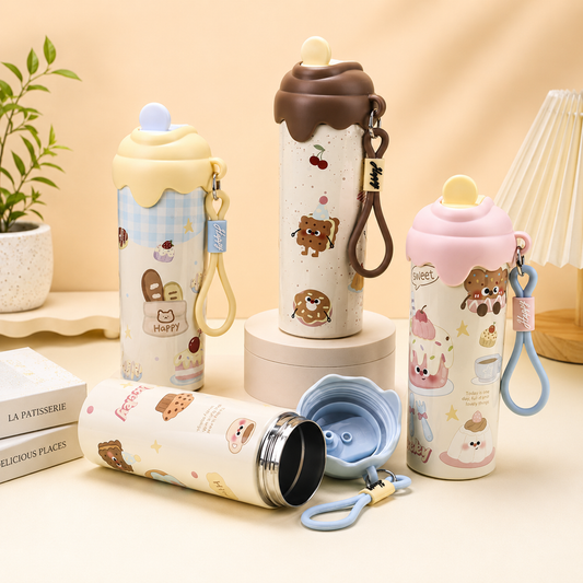 Playbee Sweet Treats Insulated Water Bottle – 600ml Multi Variants