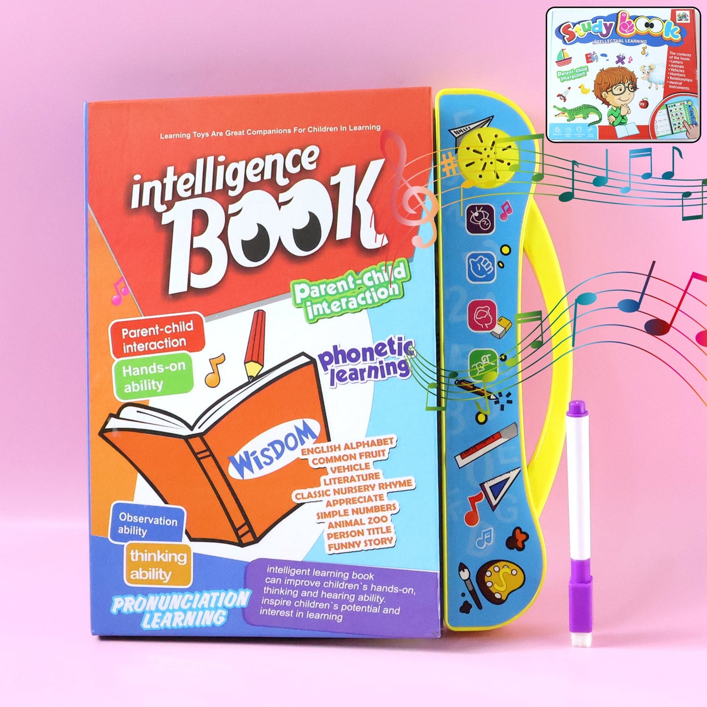 Interactive intelligence learning book with sound & phonics (1 set)