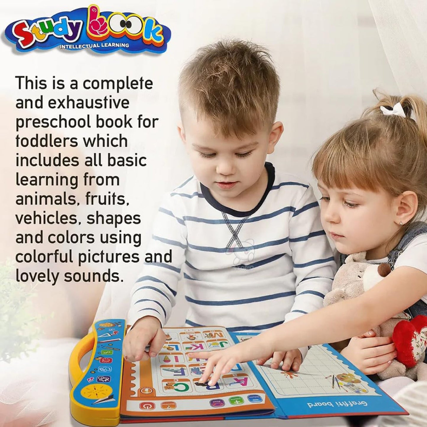 Interactive intelligence learning book with sound & phonics (1 set)