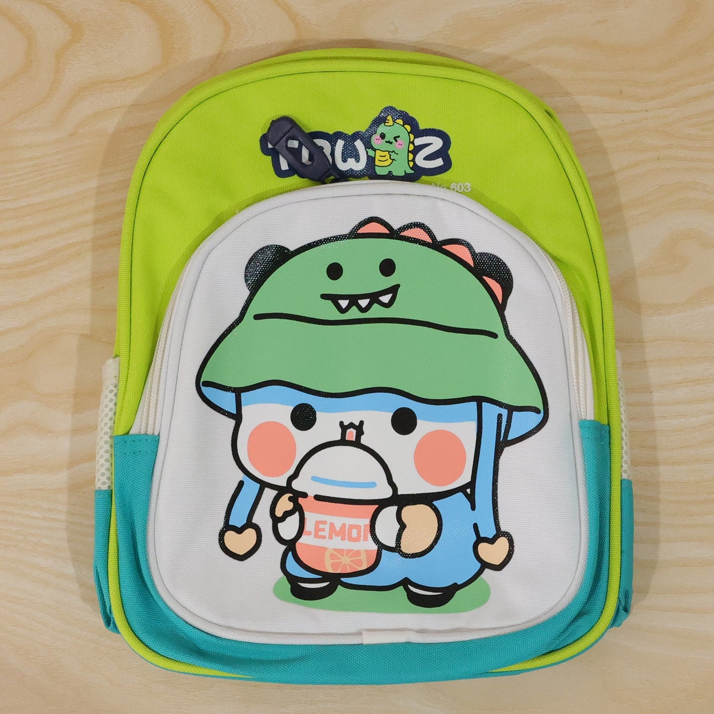 Playbee Cute cartoon printed kids sling backpack lightweight school bag (28x23 cm)