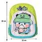 Playbee Cute cartoon printed kids sling backpack lightweight school bag (28x23 cm)