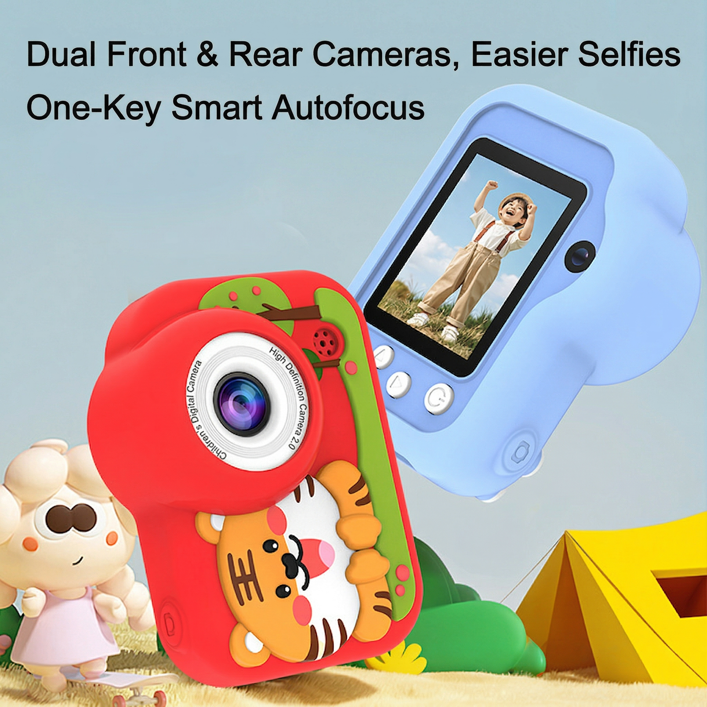 Playbee Tiger HD Rechargeable Digital Camera for Kids