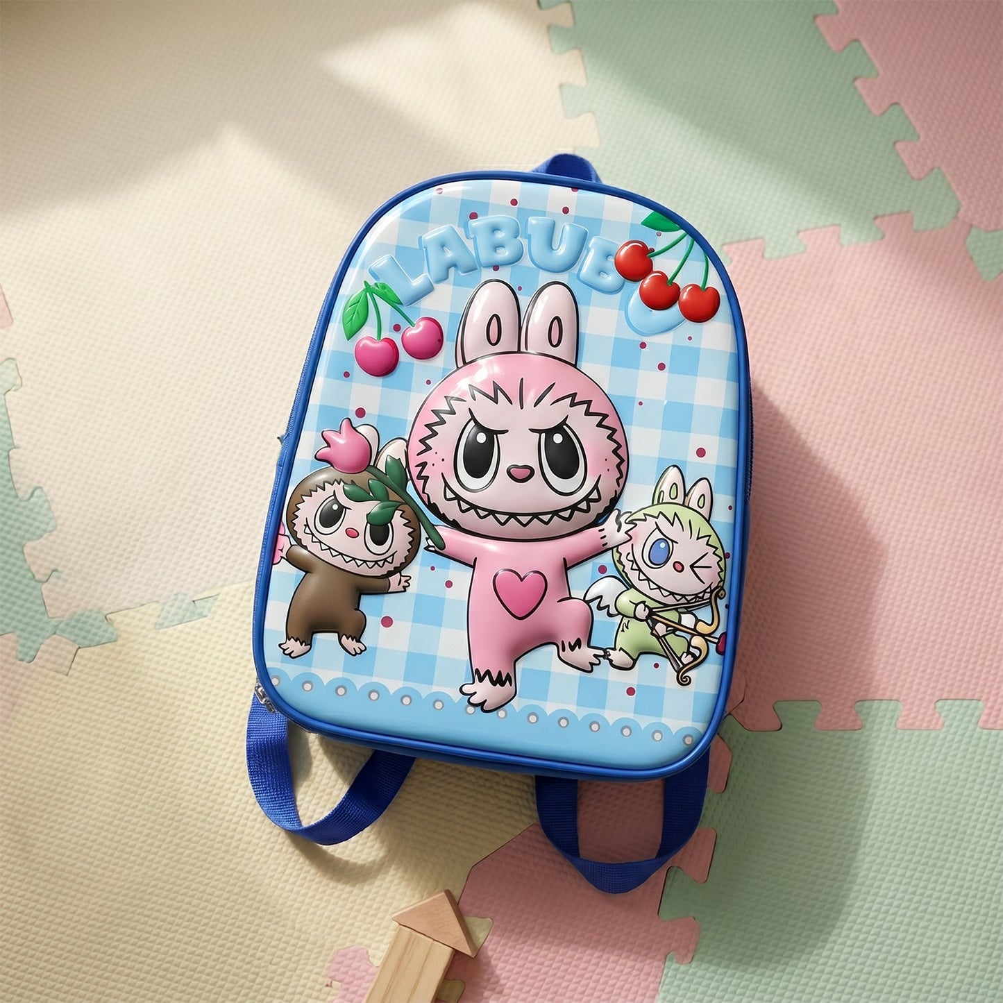 Playbee Cute cartoon printed kids school backpack (1 pc, 12 inch)