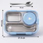 Premium stainless steel compartment lunch box 1 set