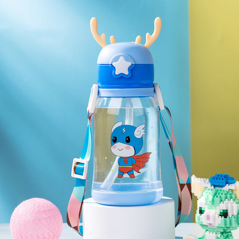 Cartoon Printed Sipper Water Bottle – 600ml