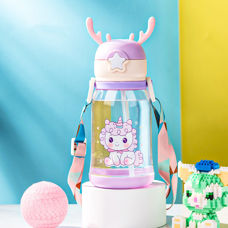 Cartoon Printed Sipper Water Bottle – 600ml
