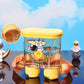 Playbee 640ml Dual Compartment Straw Sipper Bottle