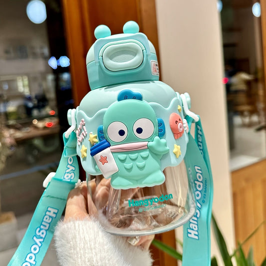 Playbee Sanrio Cartoon Character Water Bottle with Straw