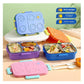 3 Compartment Kids Stainless Steel 750ml Lunch Box with 80ml Sauce Bowl