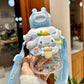 Playbee Sanrio Cartoon Character Water Bottle with Straw
